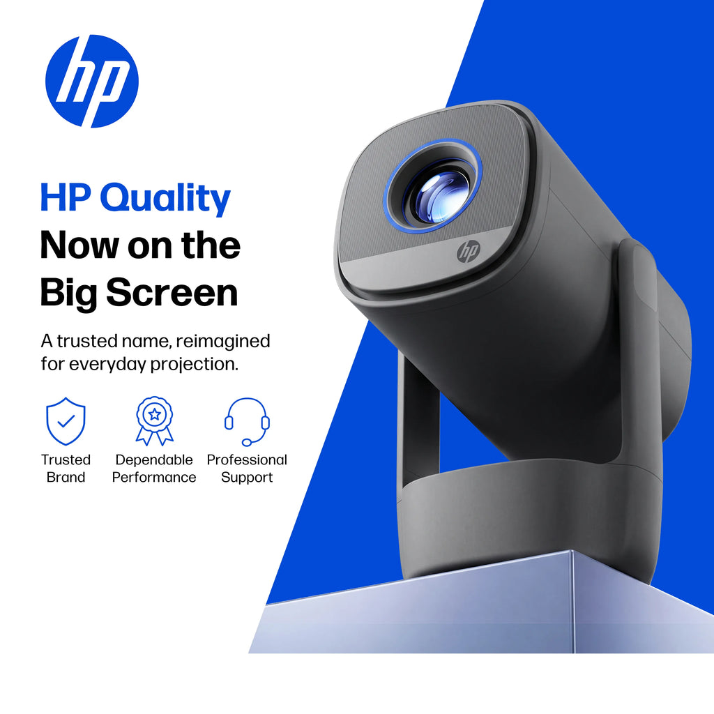 HP SW100 Smart Mini Projector with WiFi and Bluetooth - Gray