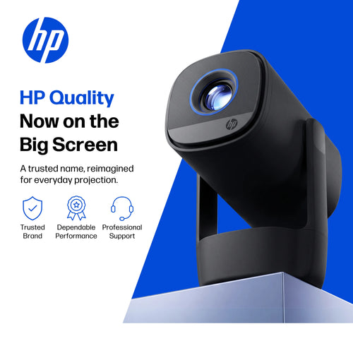 HP SW100 Smart Mini Projector with WiFi and Bluetooth - Black