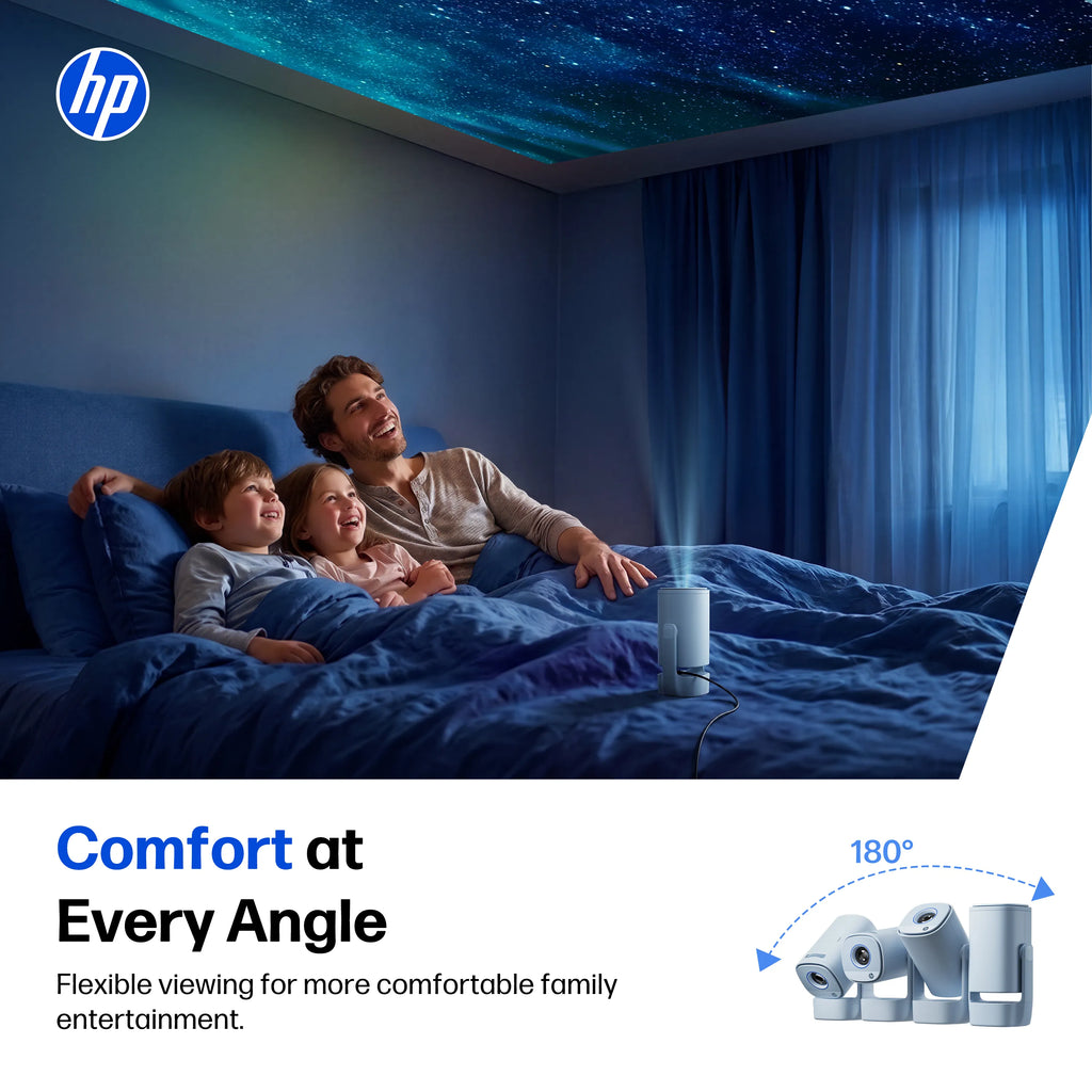 HP SW100 Smart Mini Projector with WiFi and Bluetooth - Blue