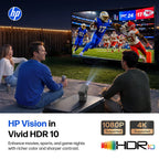 HP SW100 Smart Mini Projector with WiFi and Bluetooth - Gray